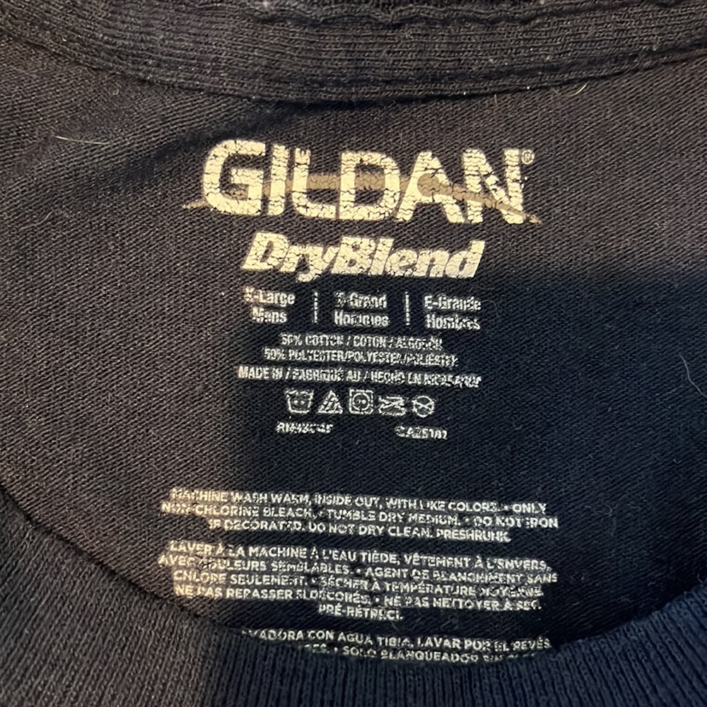 Men’s “Fishing” Navy Blue Tee.  2050 - Picture 3 of 3